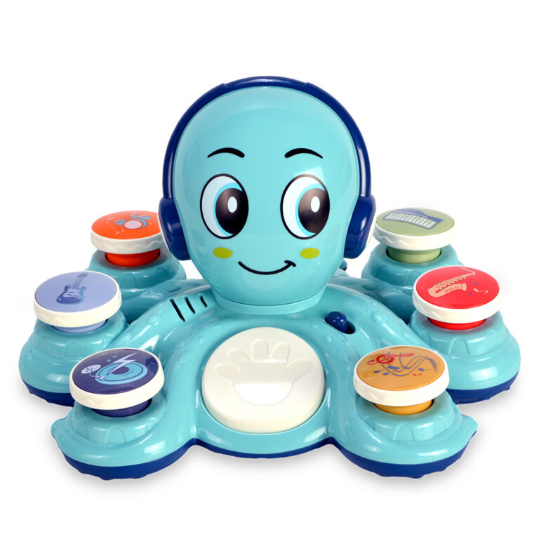 Polvo Musical Azul com sons e luzes +18 meses