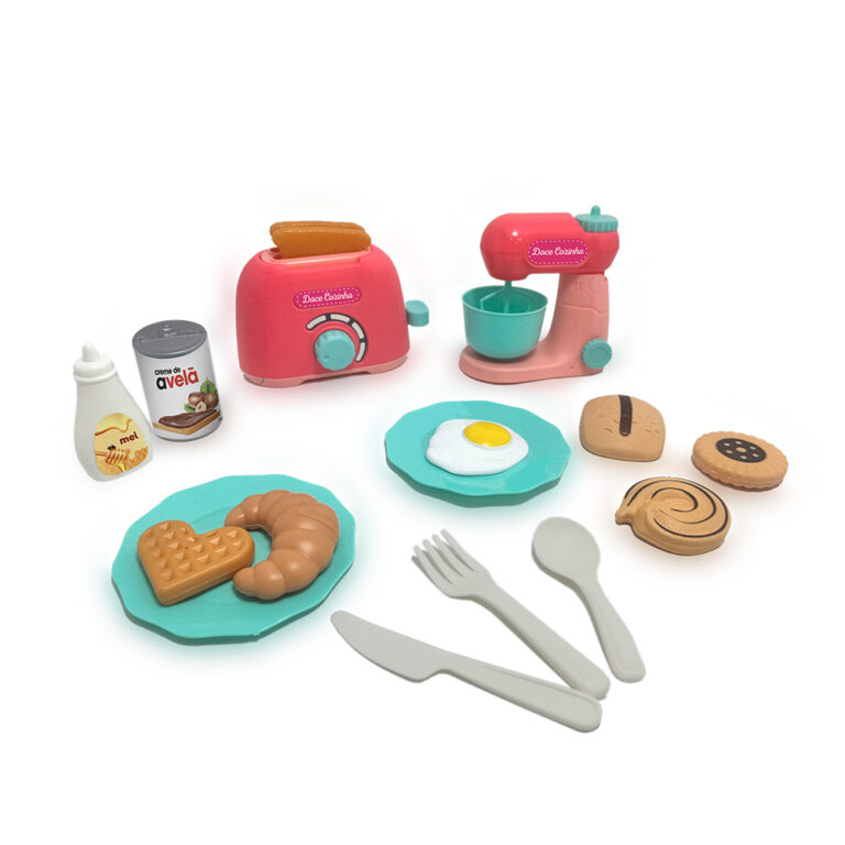 Doce cozinha plus torradeira e batedeira play&imagine faz de conta