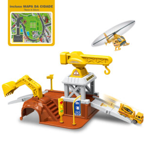 Estação de construção play&drive roda livre infantil amarelo