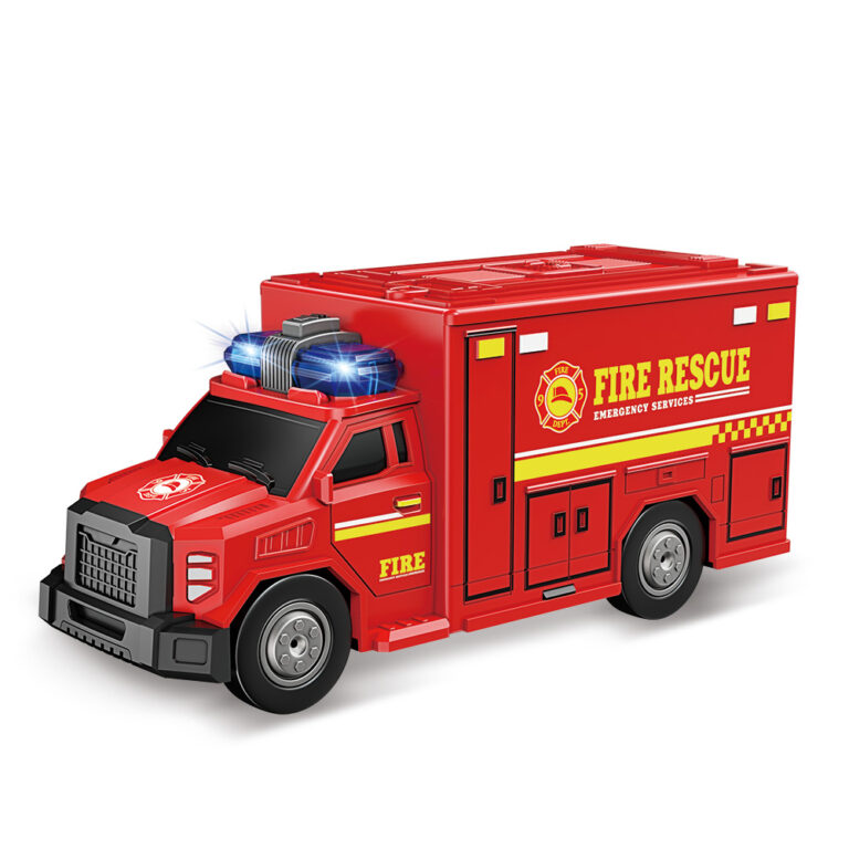 Fire Rescue Bombeiro caminhão infantil com som e luz