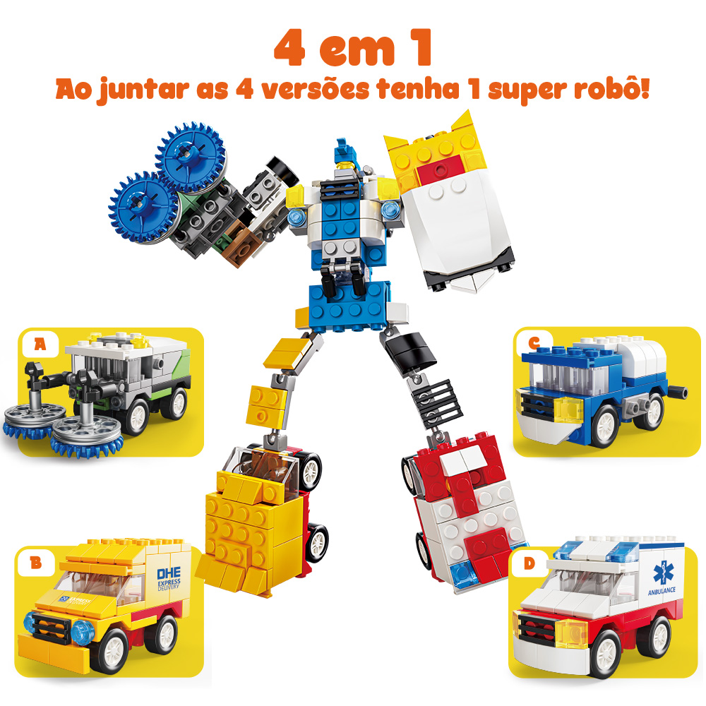 Display Robô-Blocks Serviço blocos de montar