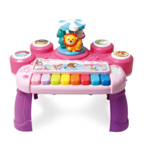 Mesinha Musical Carrossel dos Bichinhos Rosa +18 meses