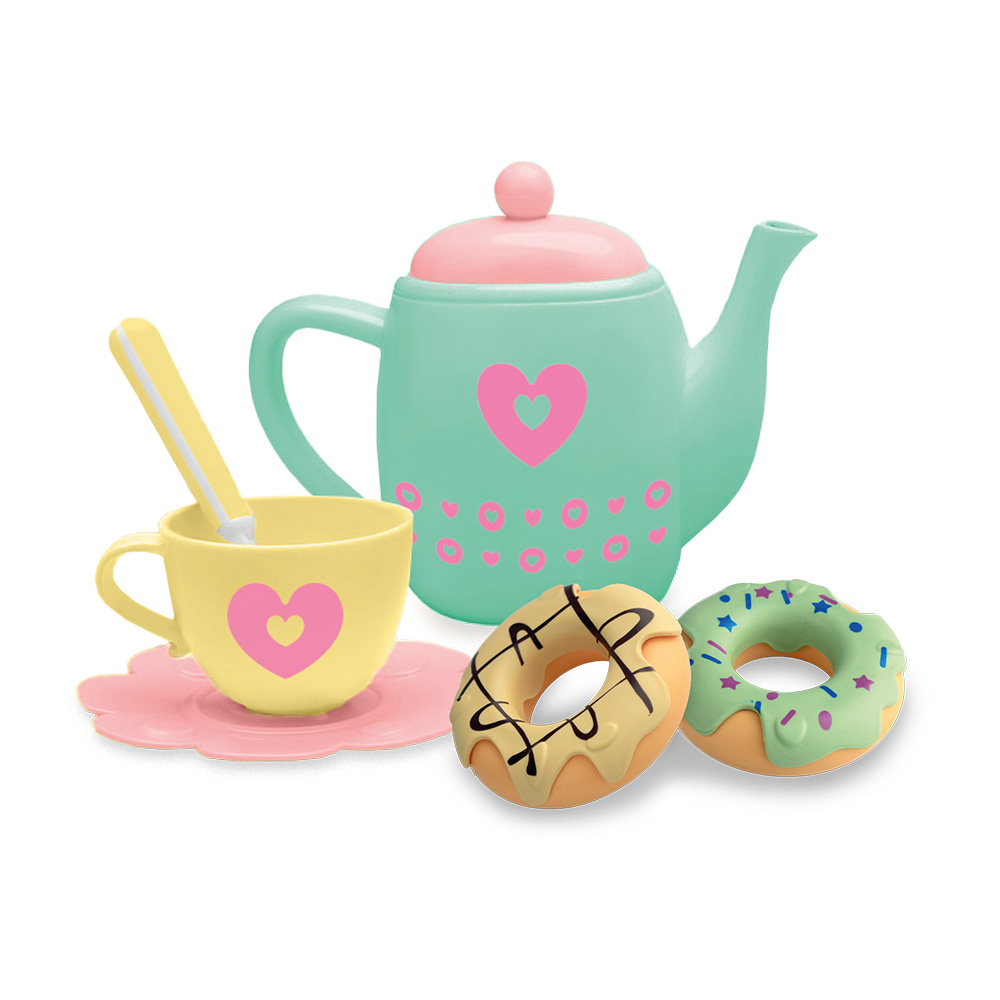 Doce cozinha plus chá com rosquinhas play&imagine faz de conta