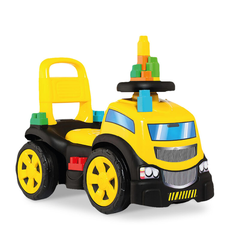 Truck ride on amarelo play&molto montaria