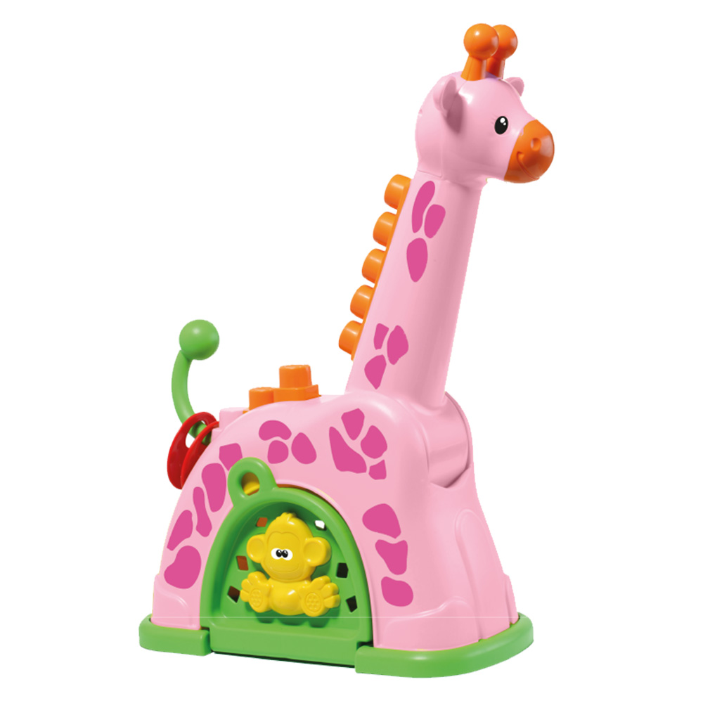 Girafa de atividades rosa play&molto blocos