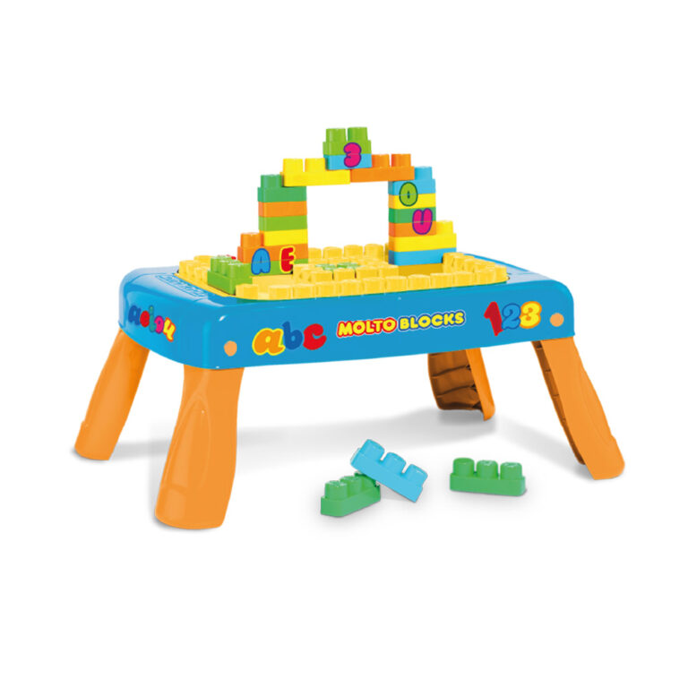 Mesinha criativa azul play&molto blocos