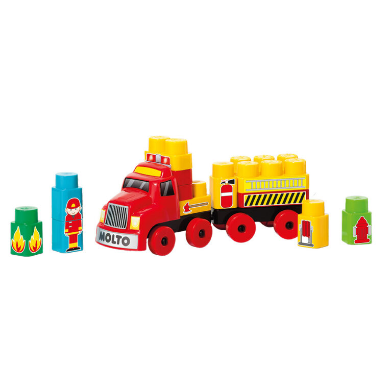 Bombeirinho 25 peças play&molto blocos