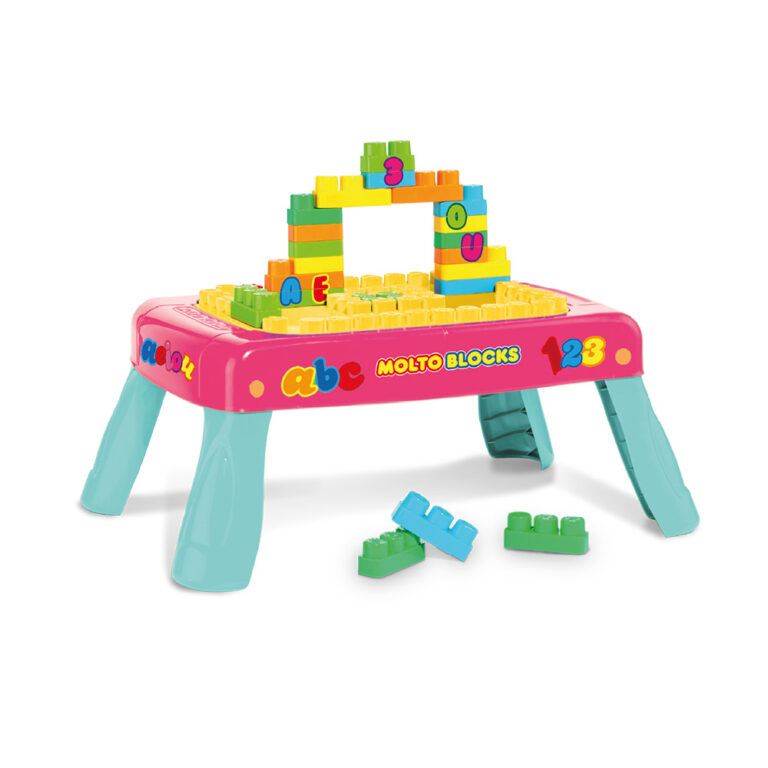Mesinha criativa rosa play&molto blocos