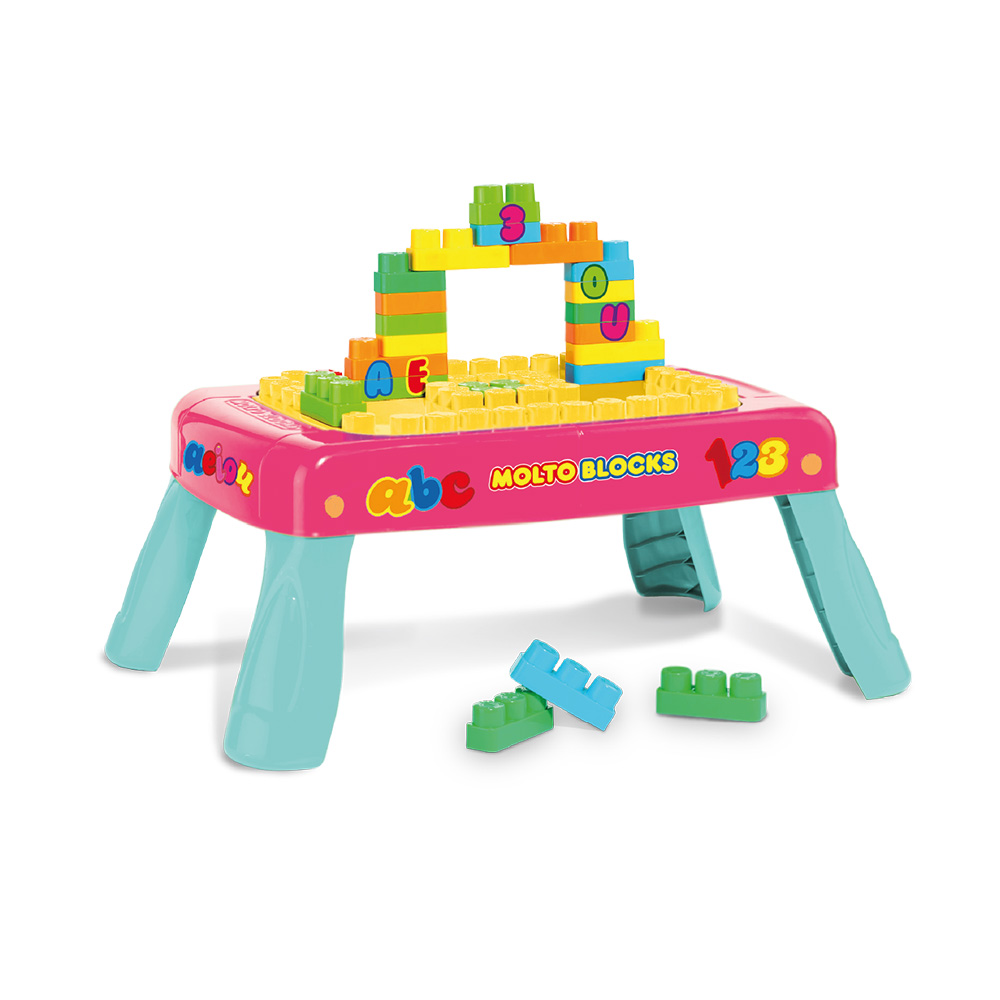 Mesinha criativa rosa play&molto blocos