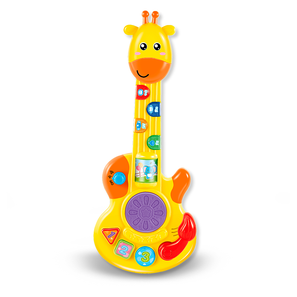 Girafa Musical brinquedo didático eletrônico com som e luz