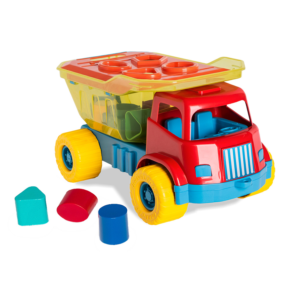 Dino Sabidinho caminhão didático com formas geométricas