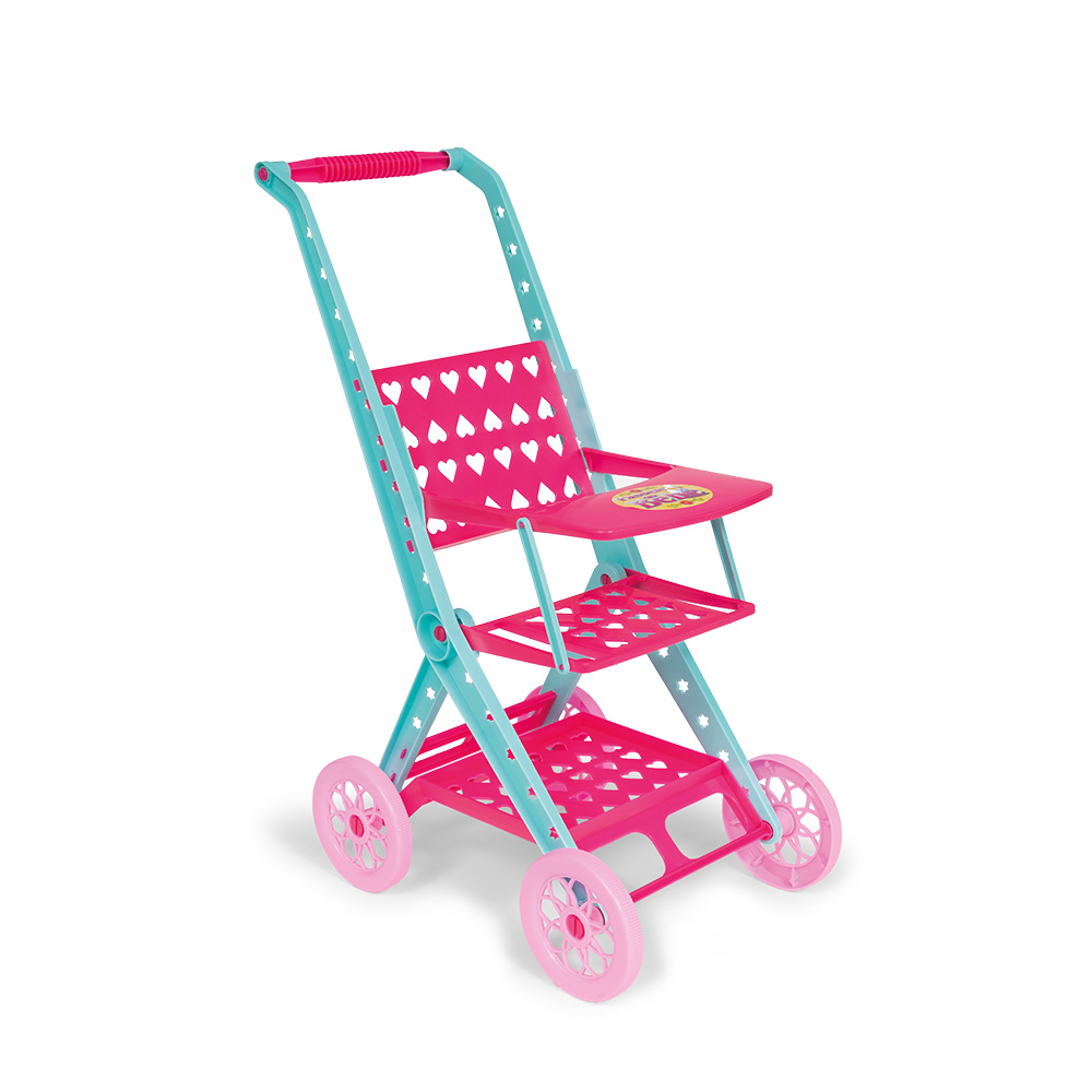 Carrinho de Boneca Passeio do Bebê rosa