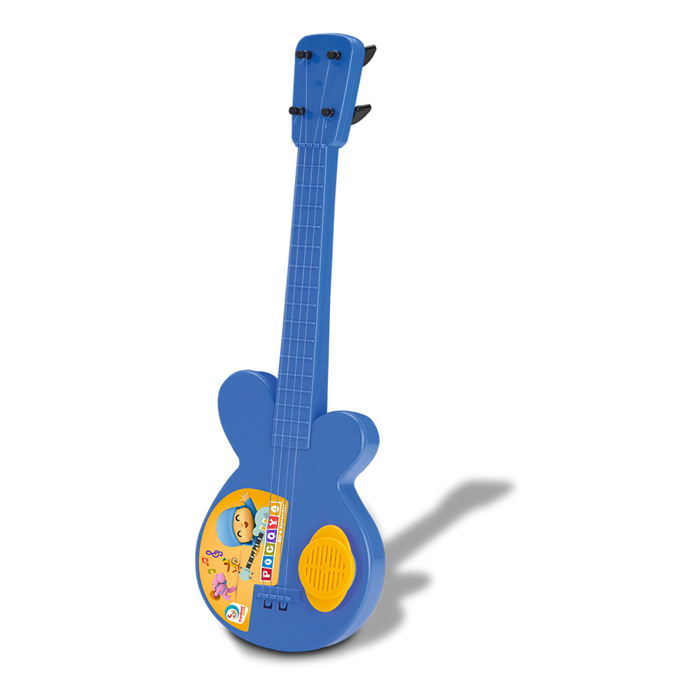 Guitarra Pocoyo play&collect instrumento musical infantil azul