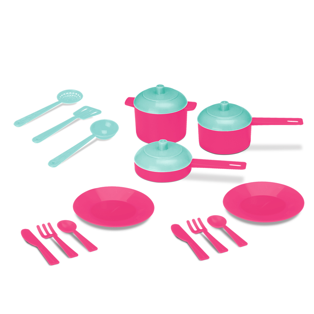 Doce Cozinha Jantinha kit infantil rosa