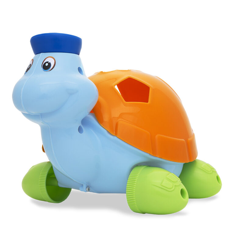 Tortuga brinquedo didático com formas geométricas