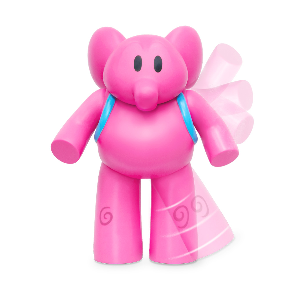 boneco de vinil Elly grande infantil rosa Play&Collect