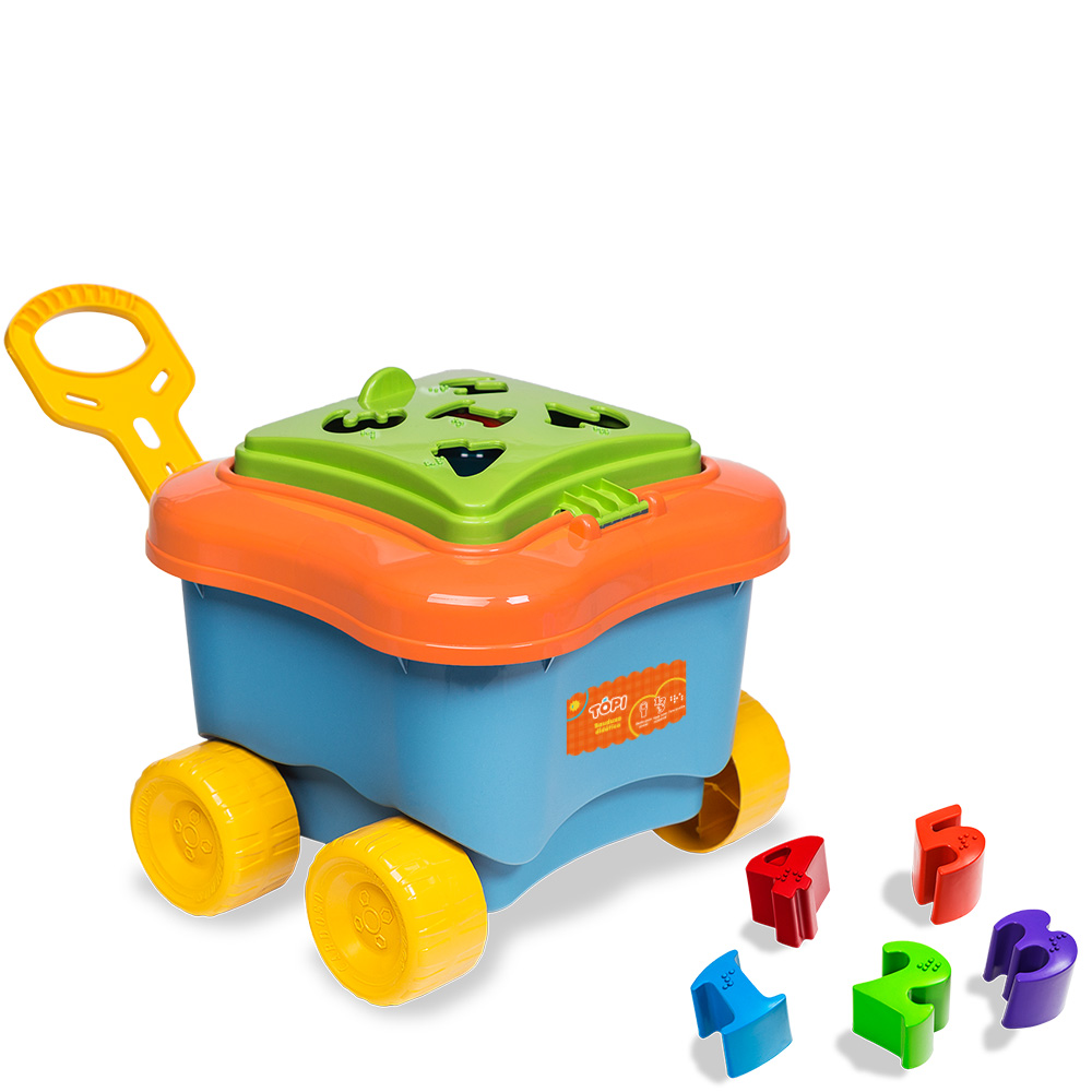 Bauduxo Didatico Azul Sem Embalagem com números