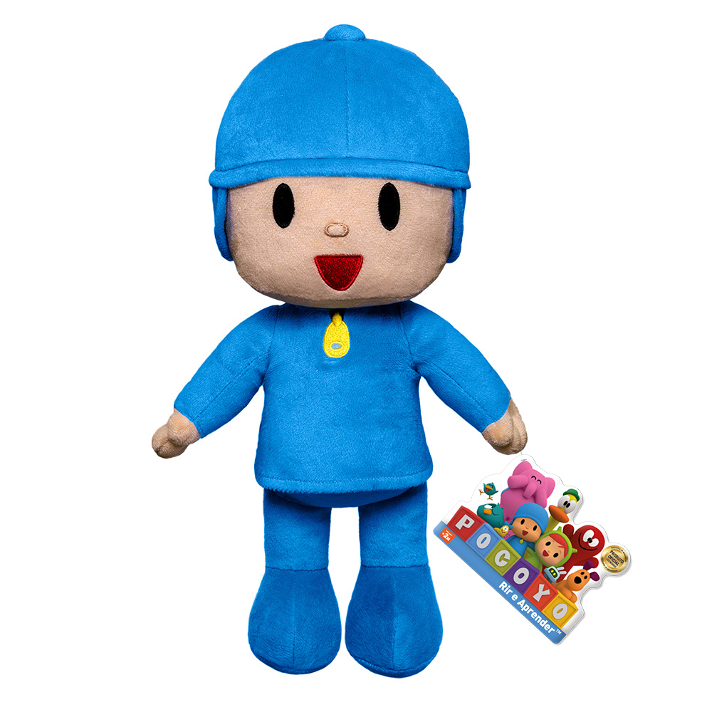 boneco de pelúcia Pocoyo azul para bebê