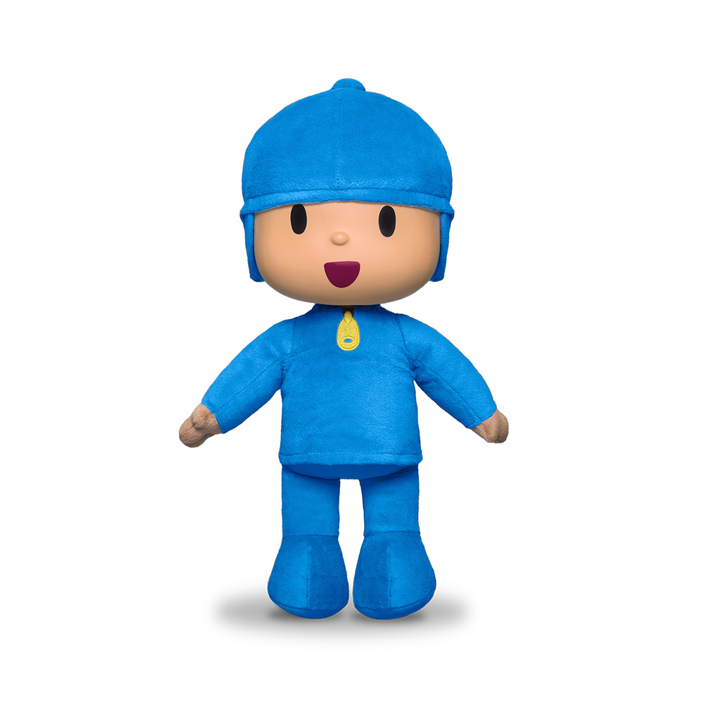boneco Pocoyo pelúcia e vinil infantil azul