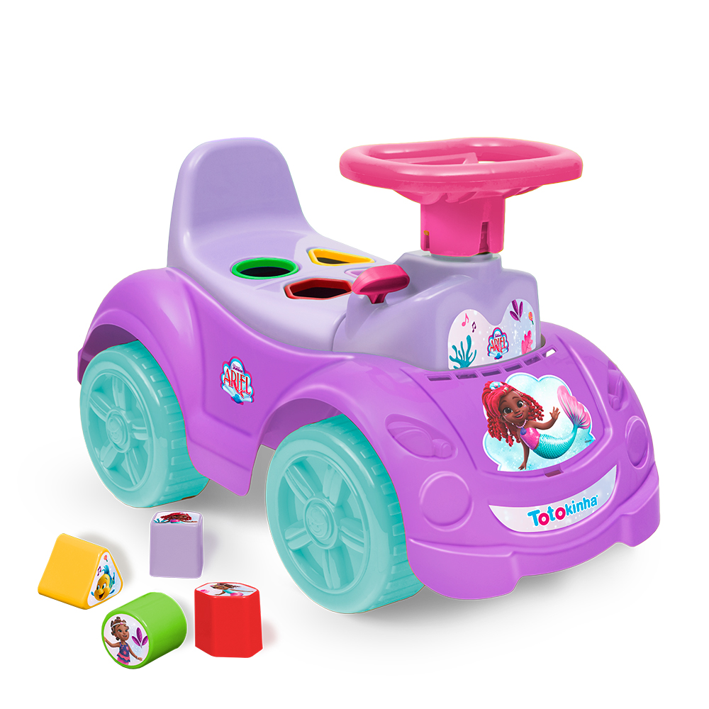 totokinha Disney Ariel infantil primeiros passos