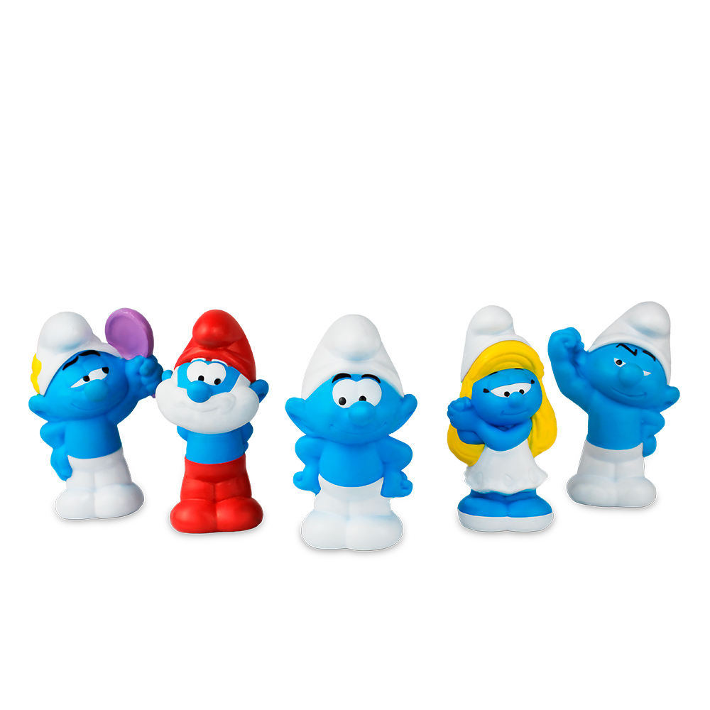 miniaturas Os Smurfs em vinil infantil