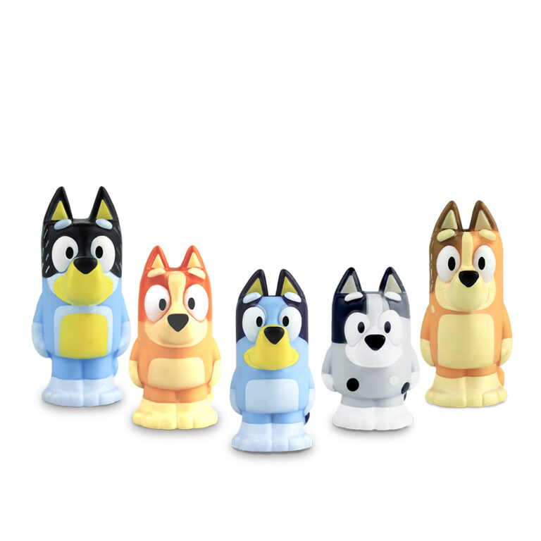 miniaturas Bluey em vinil infantil