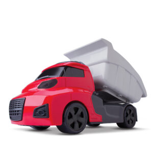 Tópi Invictus Caçamba caminhão amarelo e vermelho