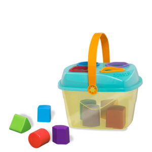 Tópi Cestinha Didática com formas geométricas coloridas