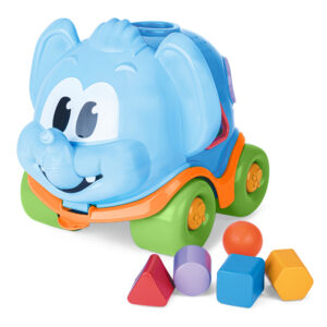 Tópi Bolofante com formas geométricas azul