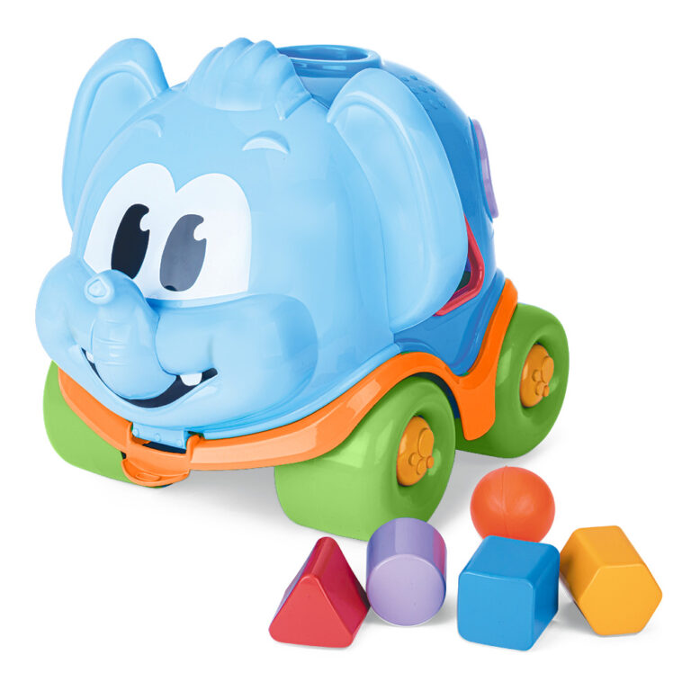 Tópi Bolofante com formas geométricas azul