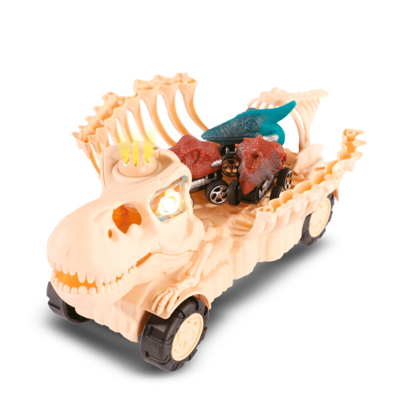 Dinocar com Carrinhos infantil com som e luz
