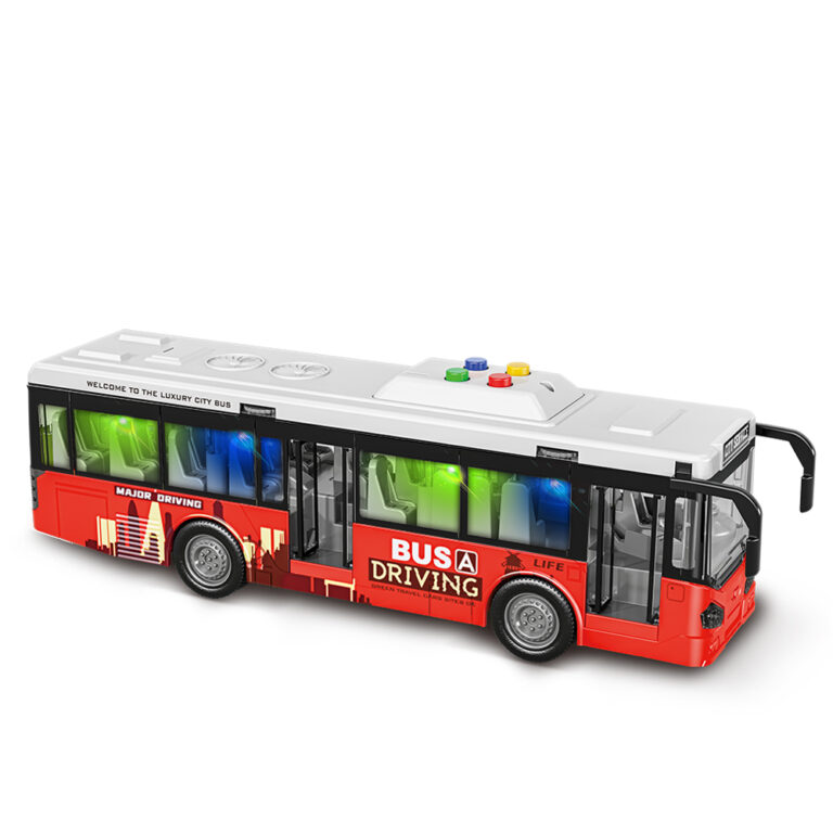 City Driver Vermelho ônibus infantil com som e luz