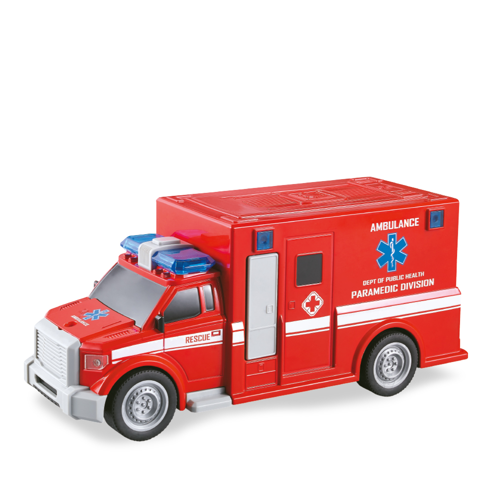 City Rescue Ambulância infantil com som e luz
