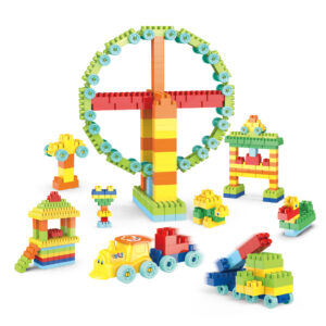 Tópi Blocos de Montar 130 Peças colorido