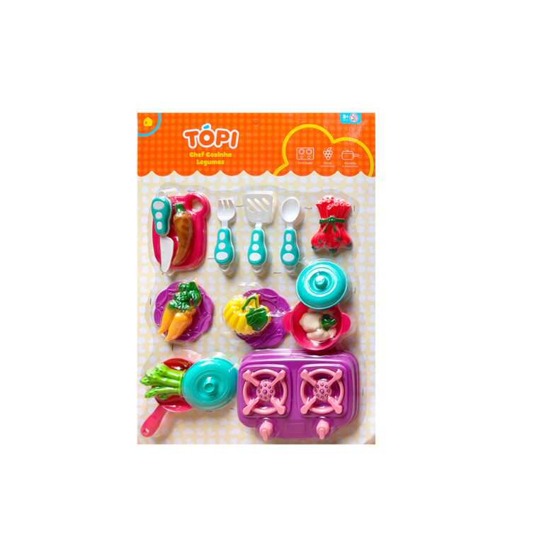 Tópi Chef Cozinha Legumes kit cozinha infantil
