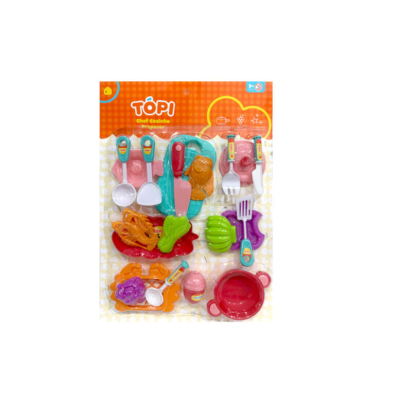 Tópi Chef Cozinha Preparar kit cozinha infantil