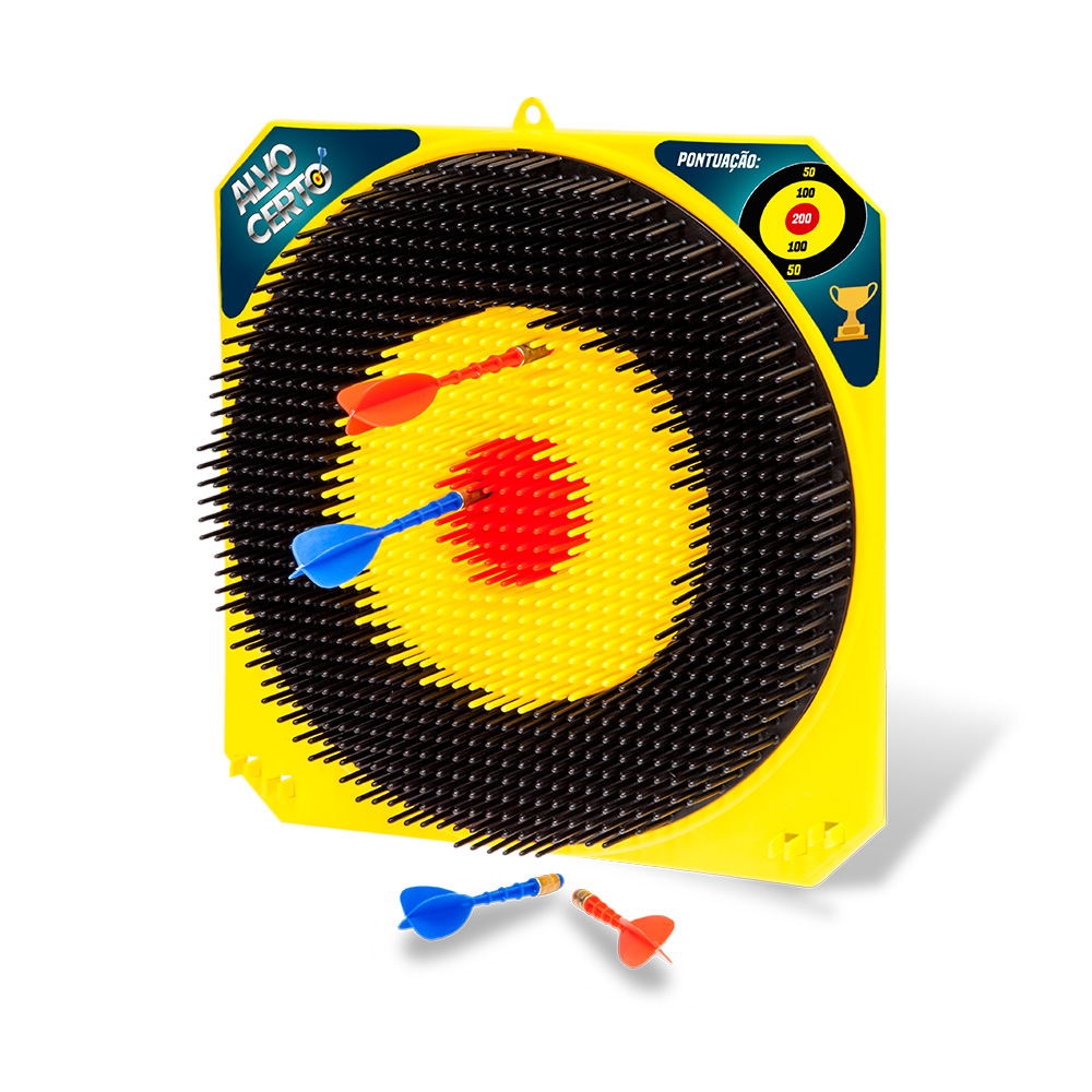 Alvo Certo com 4 dardos jogo de precisão