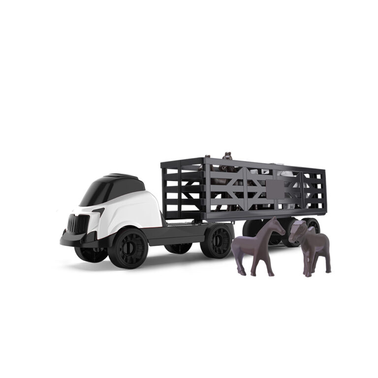 Comboio Rodeio caminhão com cavalos e bois