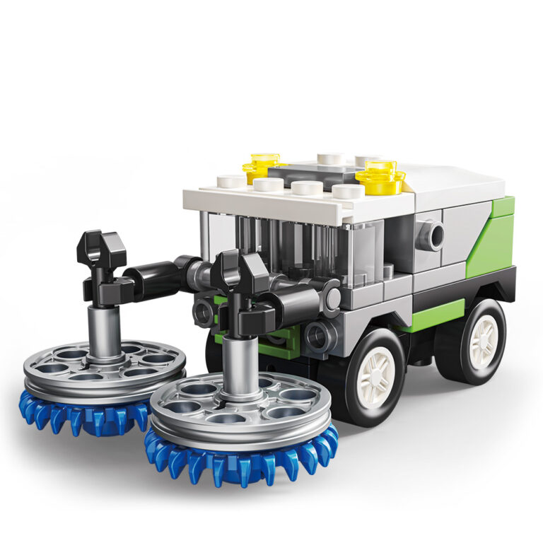 Robô-Blocks Serviço Varredor 46 peças com fricção