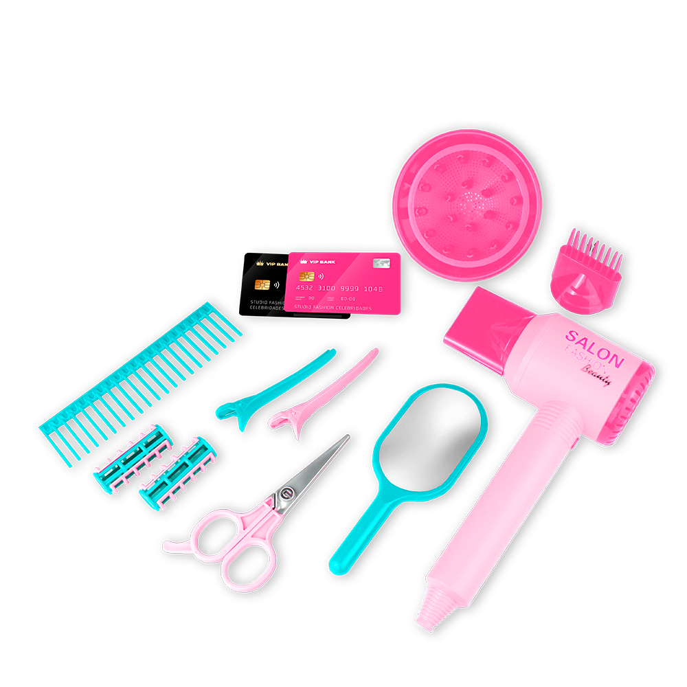 Studio fashion celebridades corte&escova play&imagine faz de conta